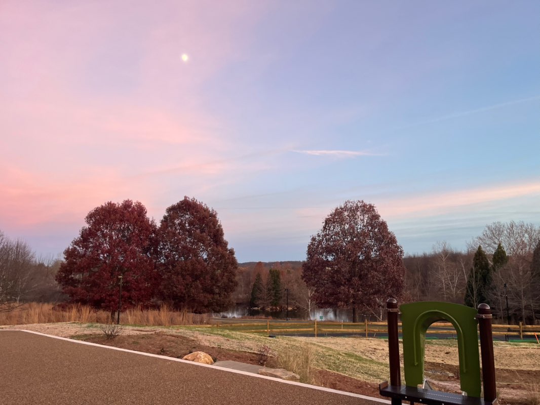 walking near me in Wilson Farm Park in winter
