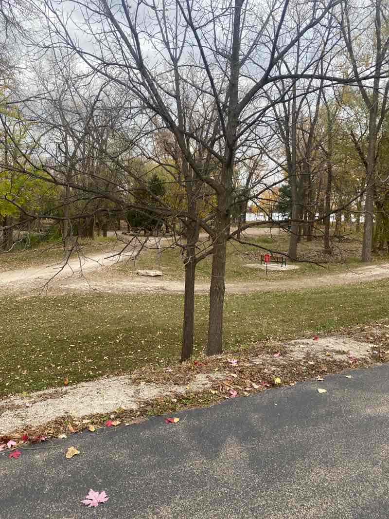 walking near me in Fritse Park in autumn
