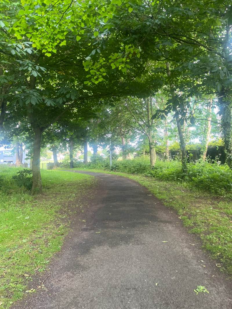 walking near me in Balbriggan Town Park in summer