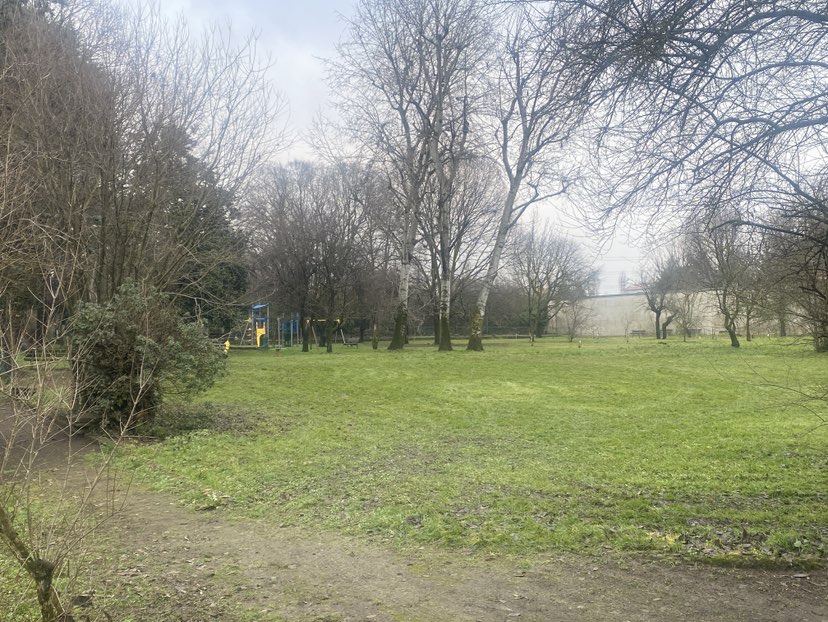 walking near me in Parco del Borghetto in winter