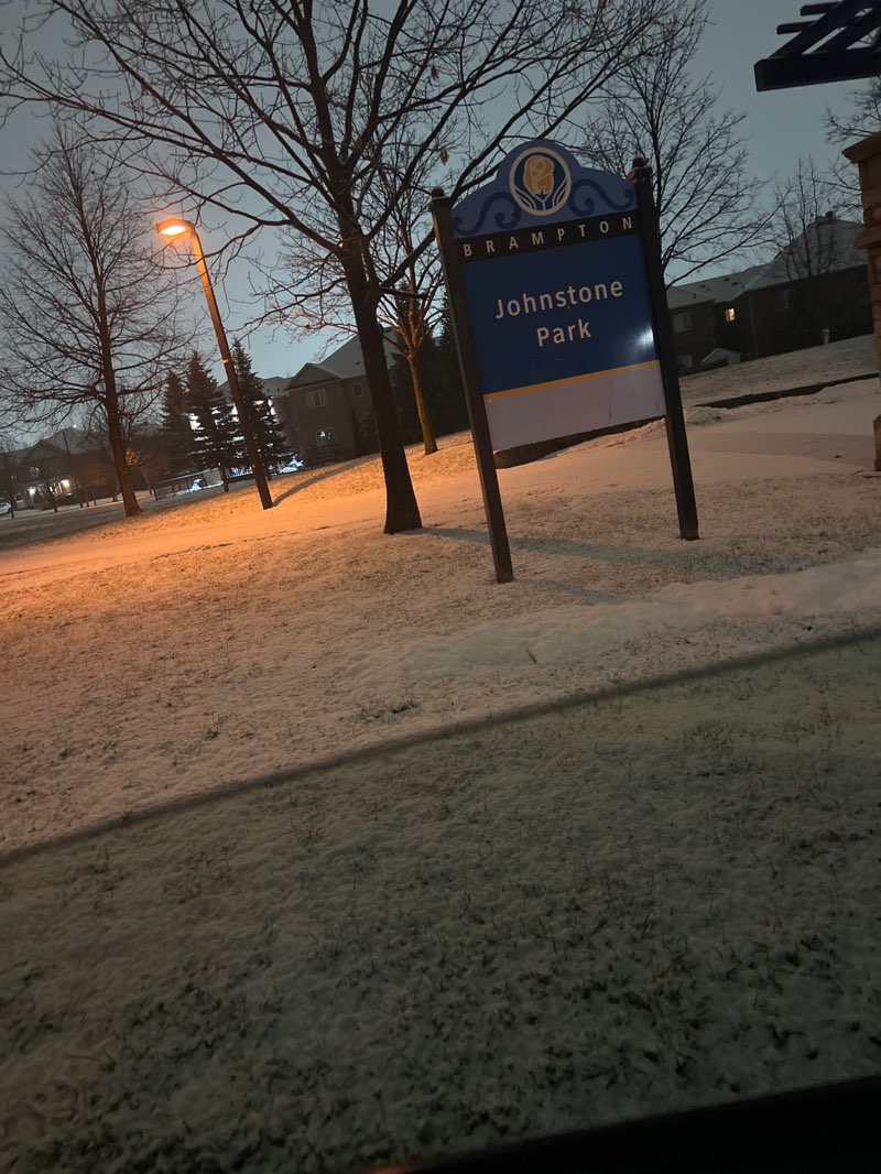 walking near me in Johnstone Park in winter