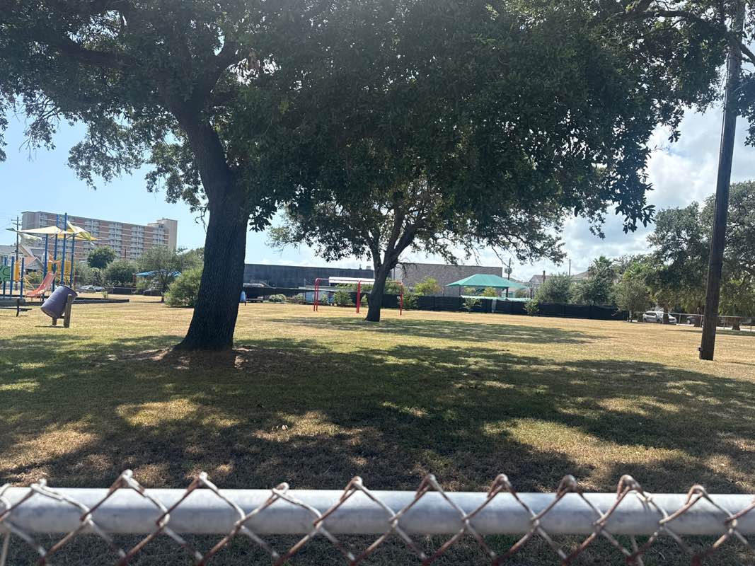 walking near me in San Jacinto Park in summer