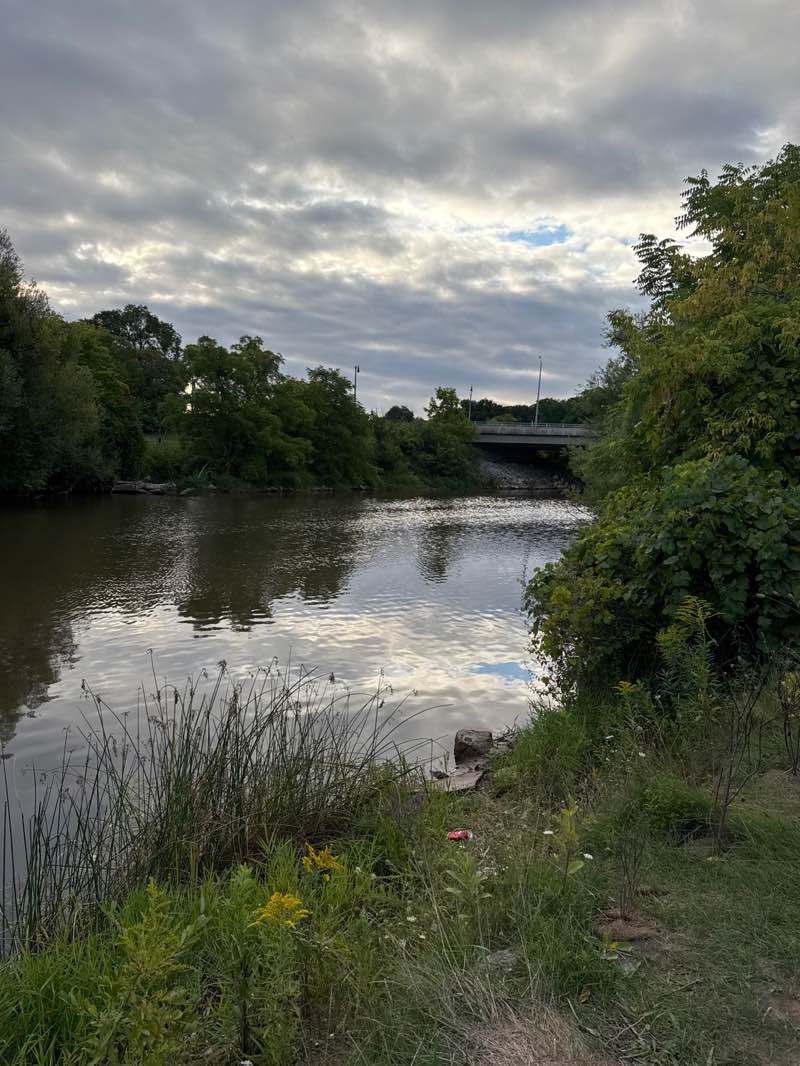 walking near me in Riverview Park in autumn
