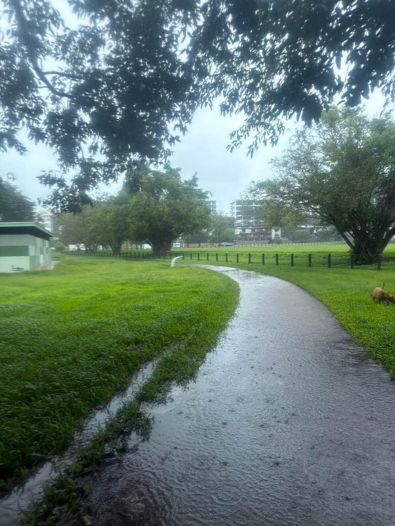 walking near me in Dinah Beach Oval in autumn