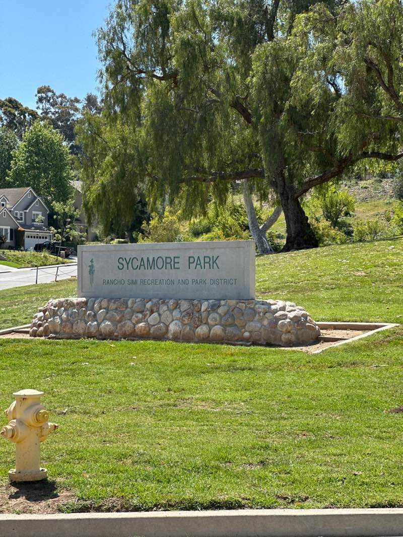 walking near me in Sycamore Park in spring