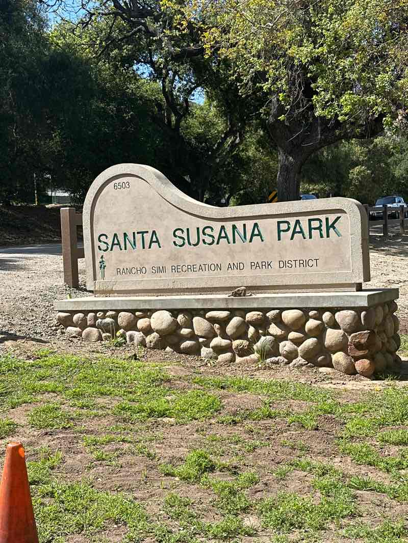 walking near me in Santa Susana Park in spring