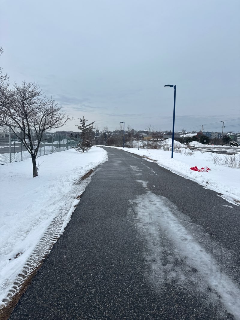 walking near me in Bayside Trail- Triangles At Work in winter