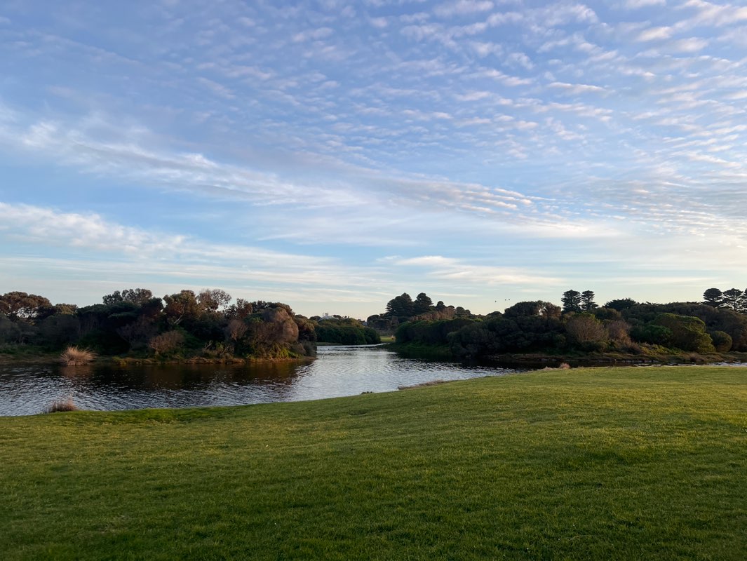 walking near me in Russell Clark Reserve in spring
