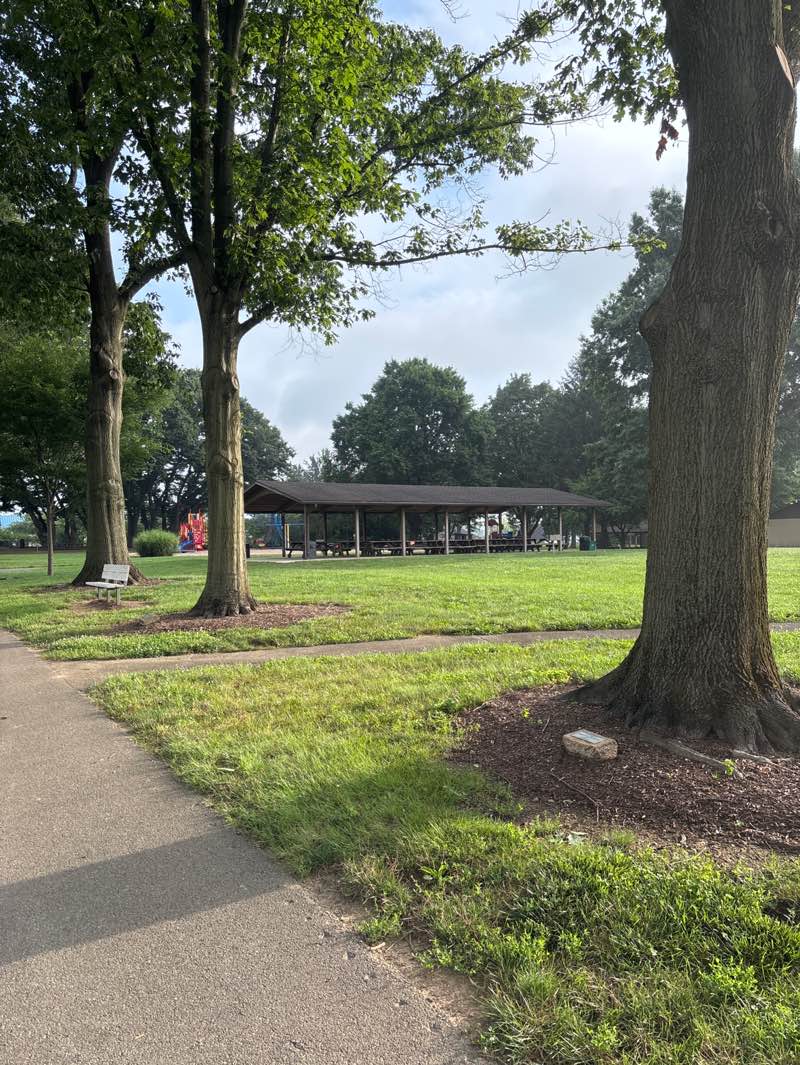 walking near me in East Lampeter Township Community Park in autumn