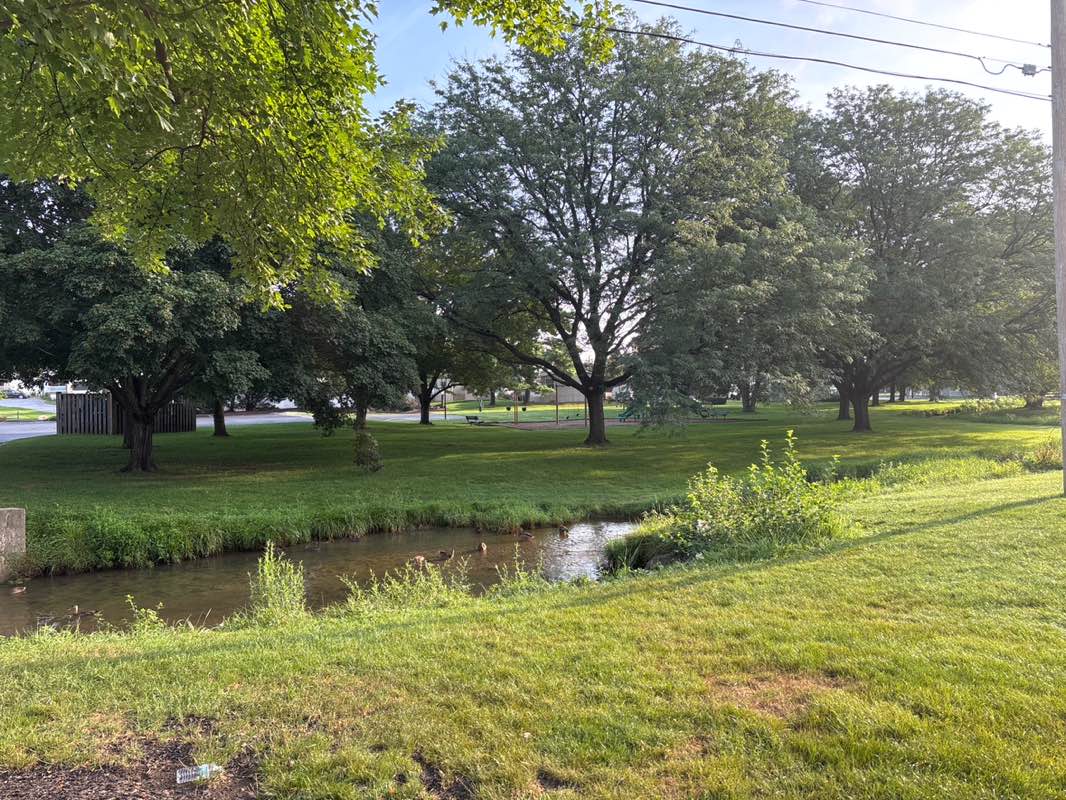 walking near me in Greenfield Industrial Park in autumn