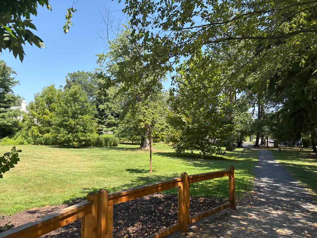 walking near me in Harrison Street Park in autumn