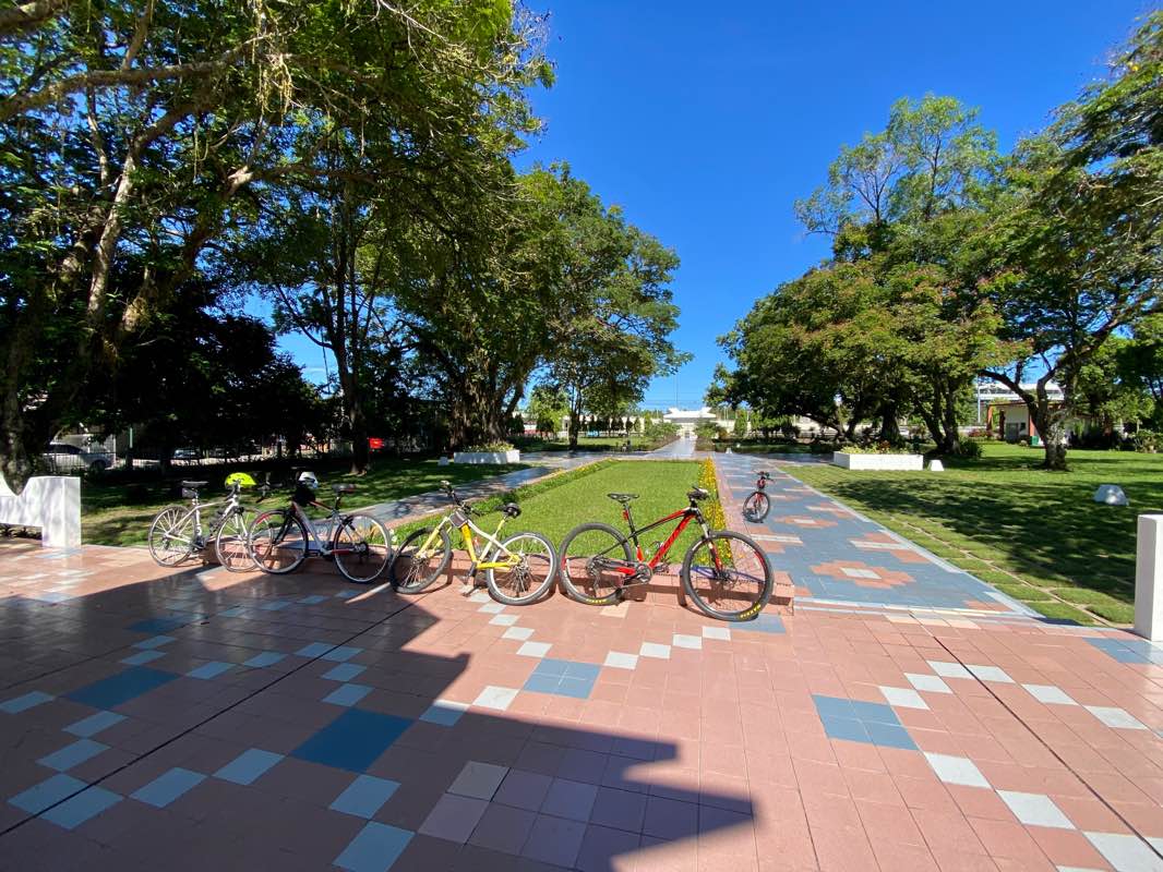 walking near me in Petagas War Memorial Park in winter