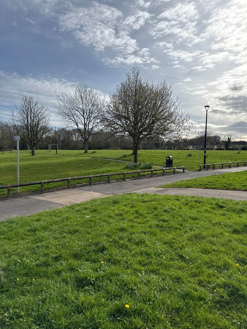walking near me in High Lane Park in spring