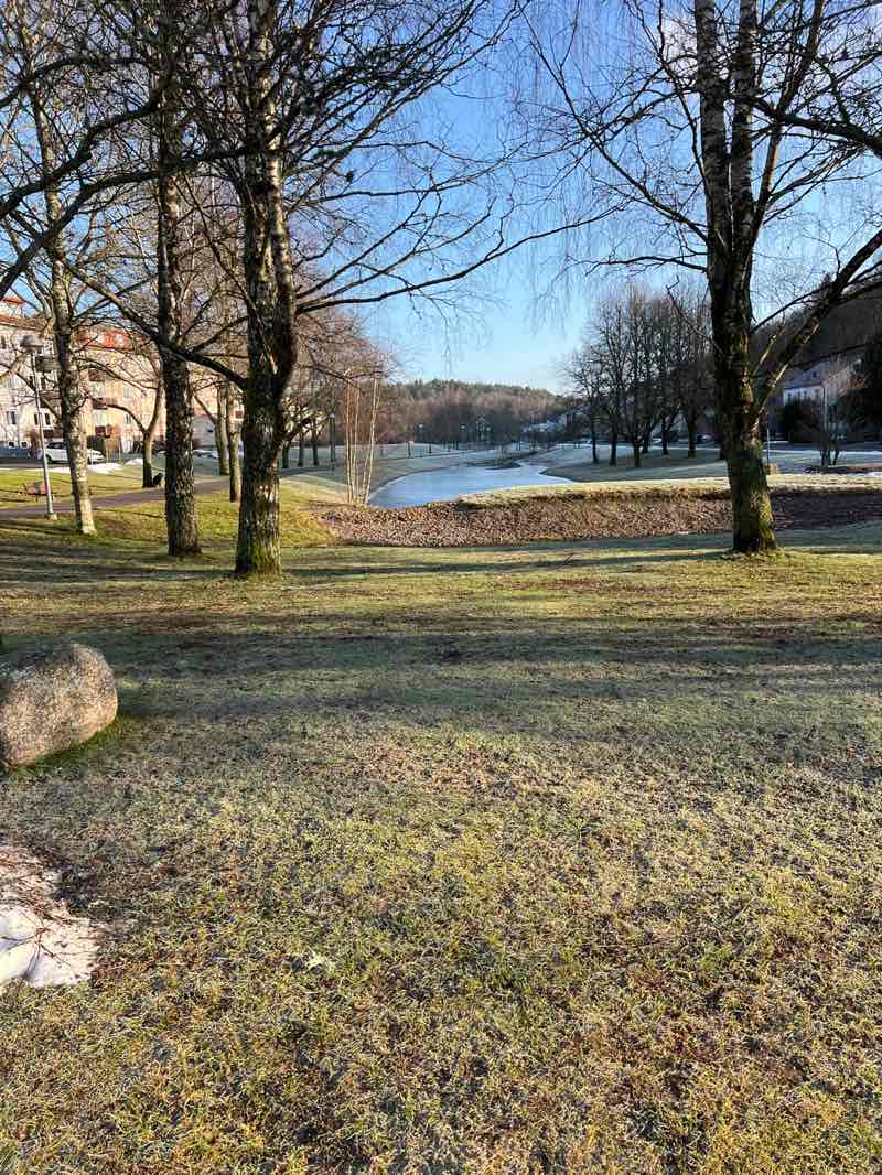 walking near me in Linnebäcksparken in winter