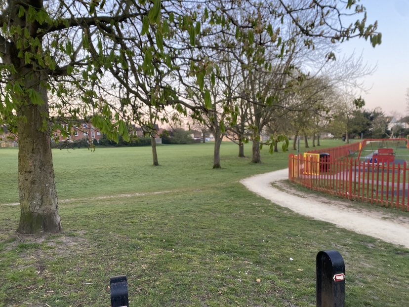 walking near me in Grovelands Recreation Ground in spring