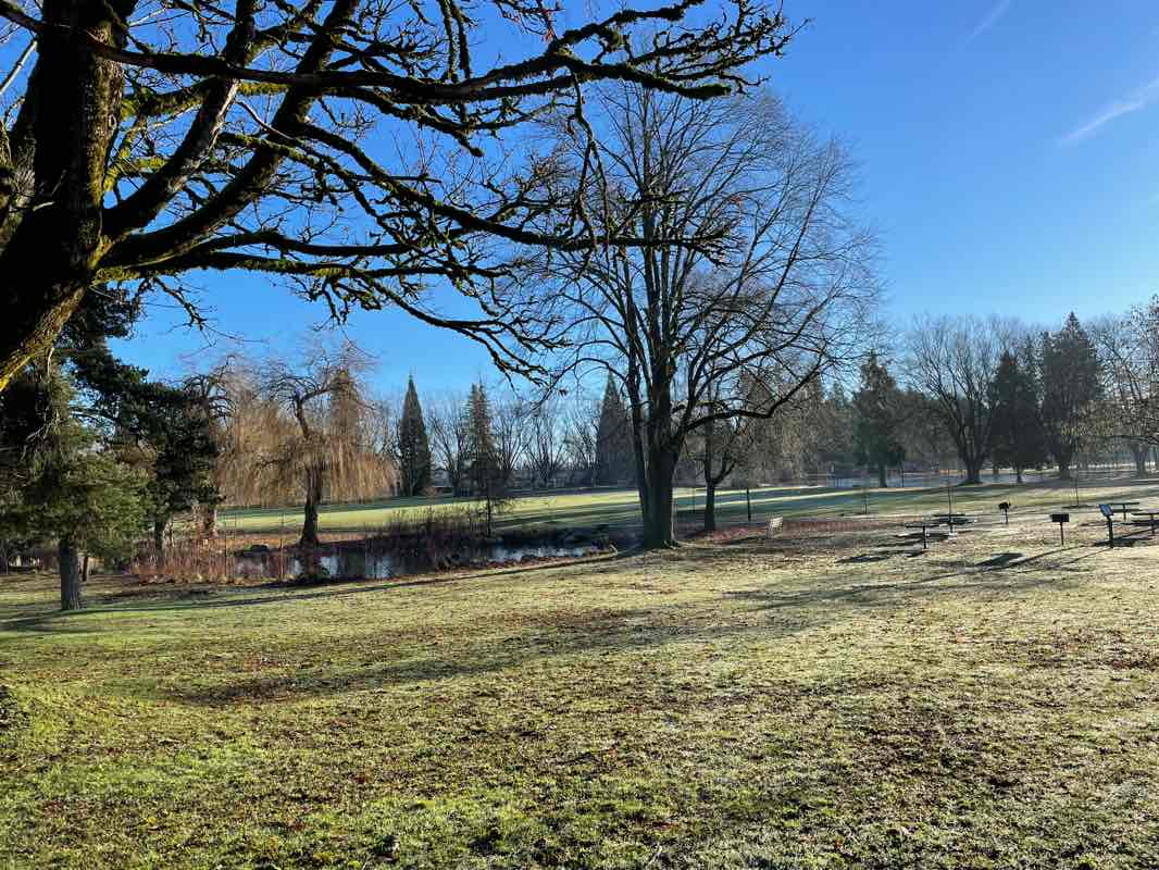 walking near me in Memorial South Park in winter