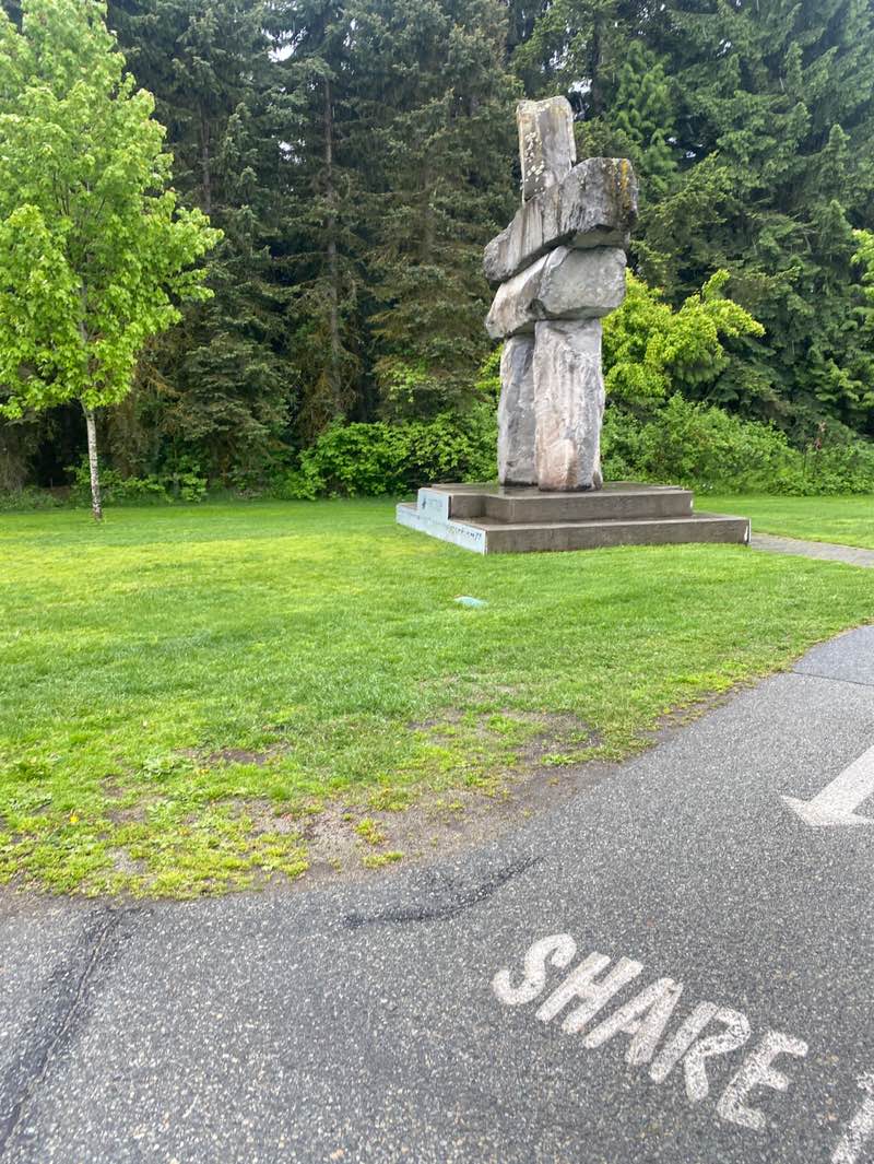 walking near me in Inukshuk Park in spring