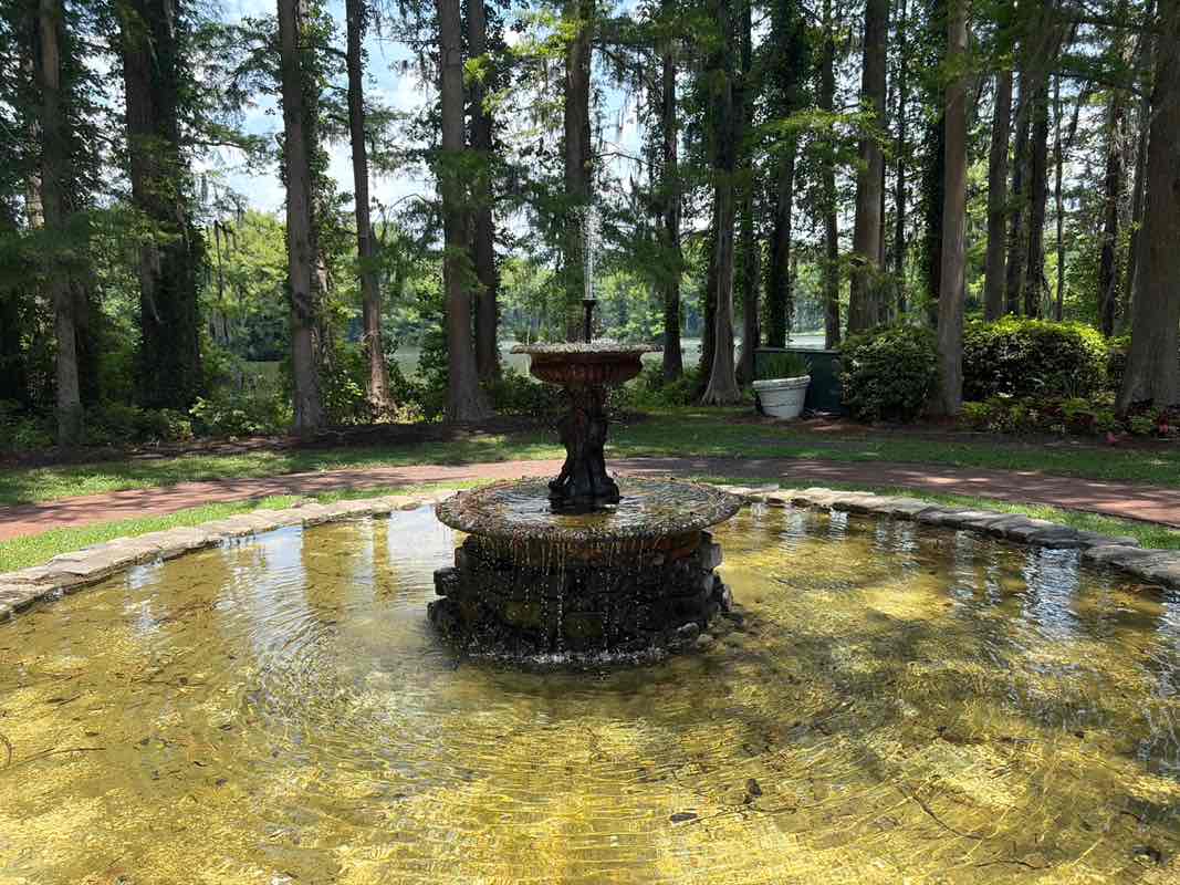 walking near me in Greenfield Lake Fragrance Garden in summer