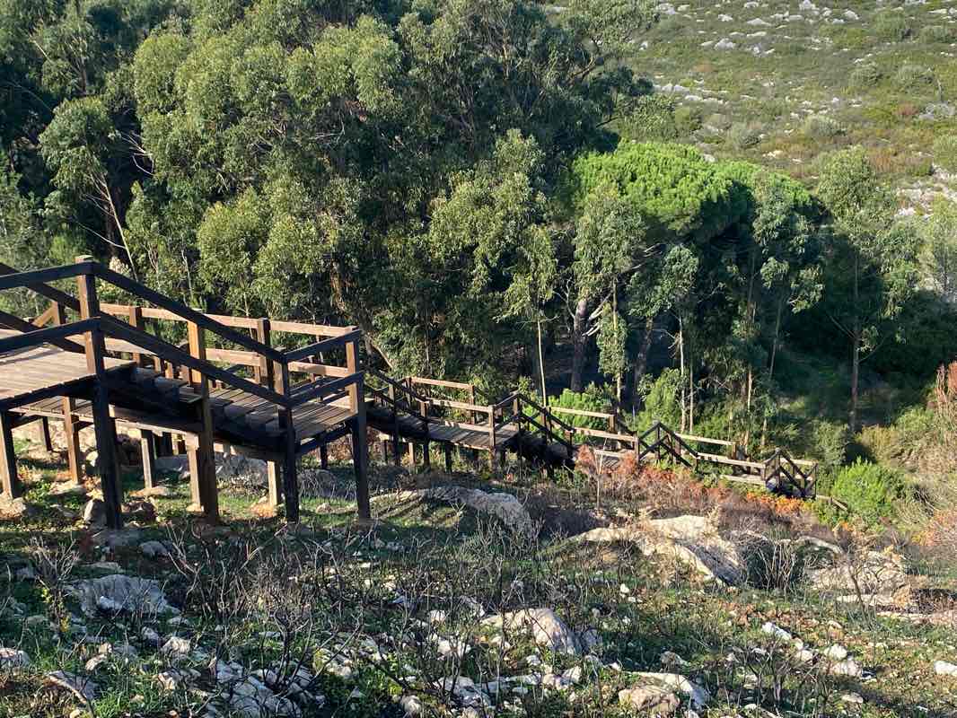 walking near me in Parque das Penhas do Marmeleiro in winter