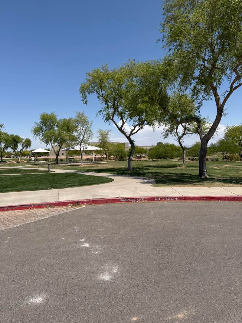 walking near me in The Barn & Trail Side Community Park in spring