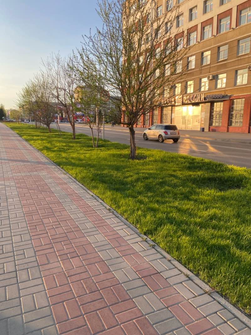 walking near me in Зелёный сквер in spring