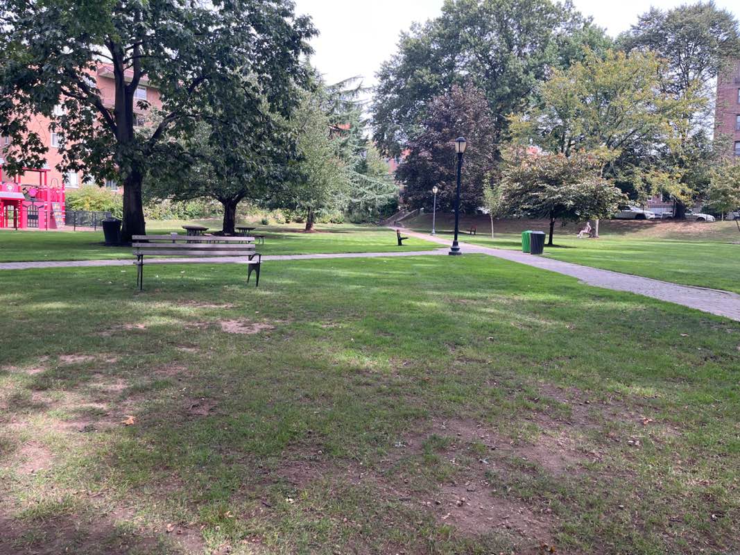 walking near me in Grace Avenue Park in autumn
