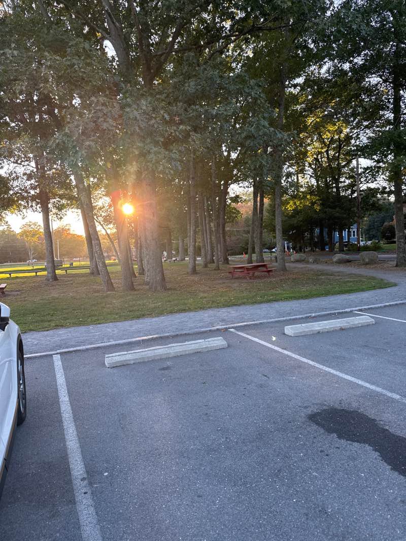 walking near me in Finberg Field in autumn