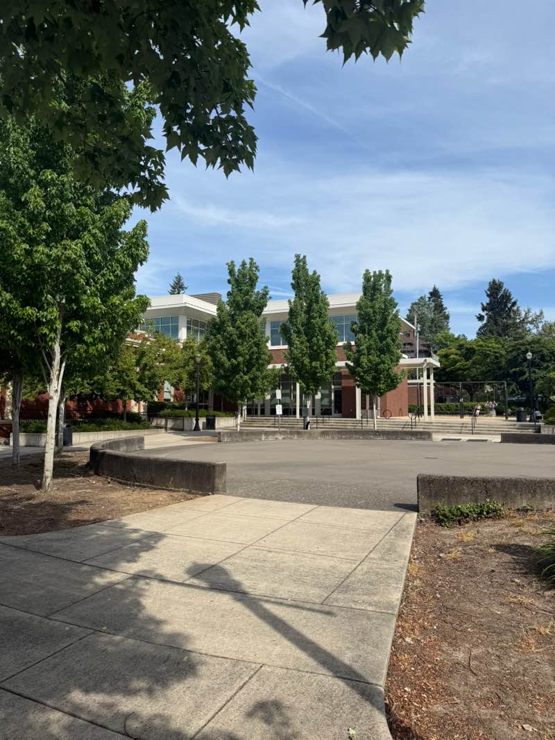 walking near me in Library Spraypark in spring