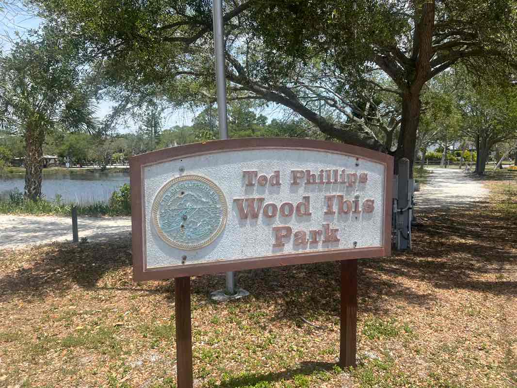 walking near me in Ted Phillips Wood Ibis Park in spring