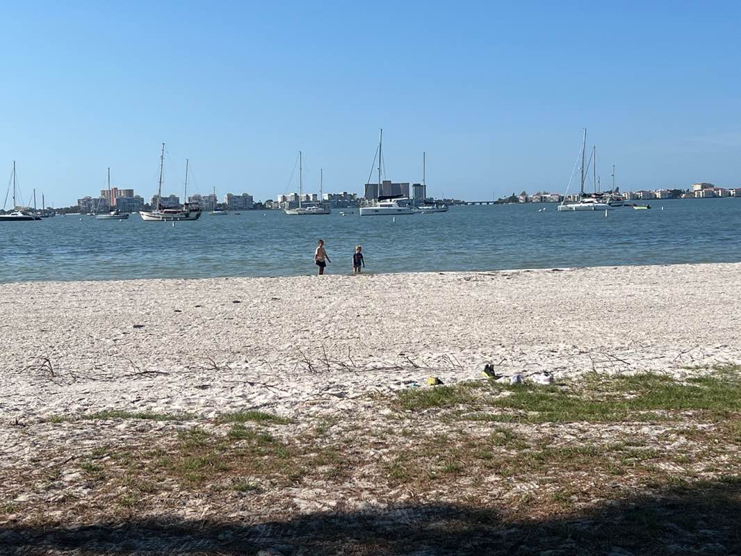 walking near me in Gulfport Beach Park in spring