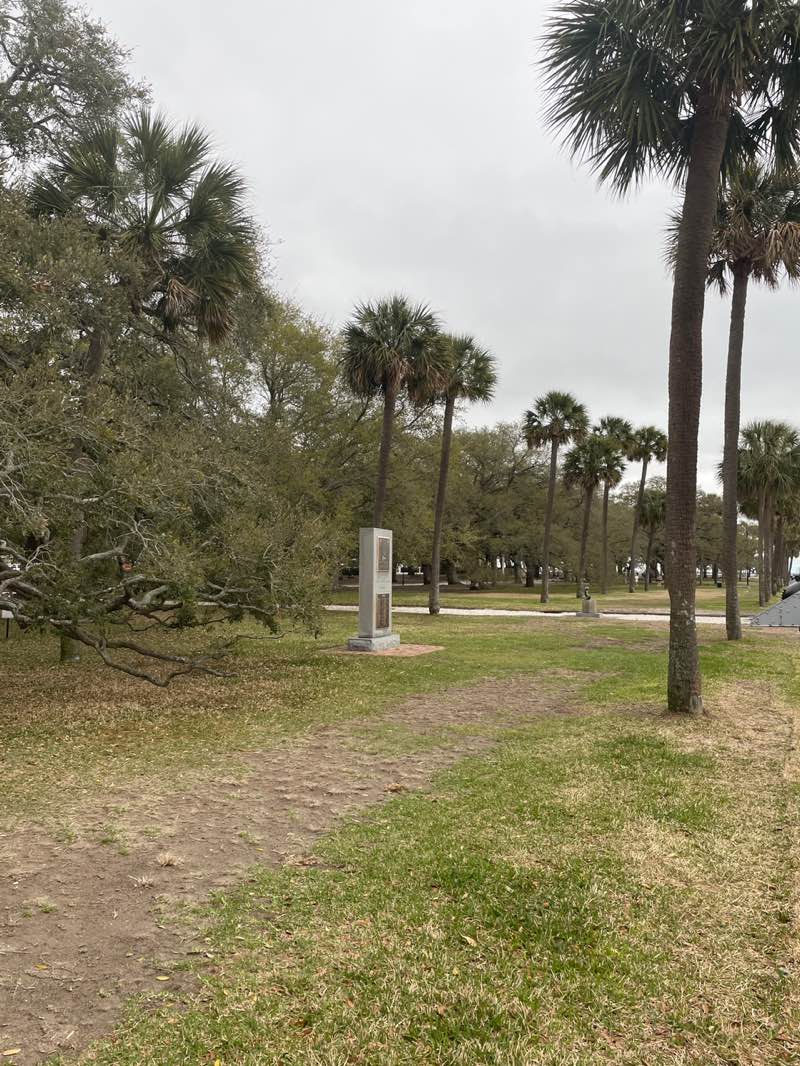 walking near me in White Point Gardens in spring