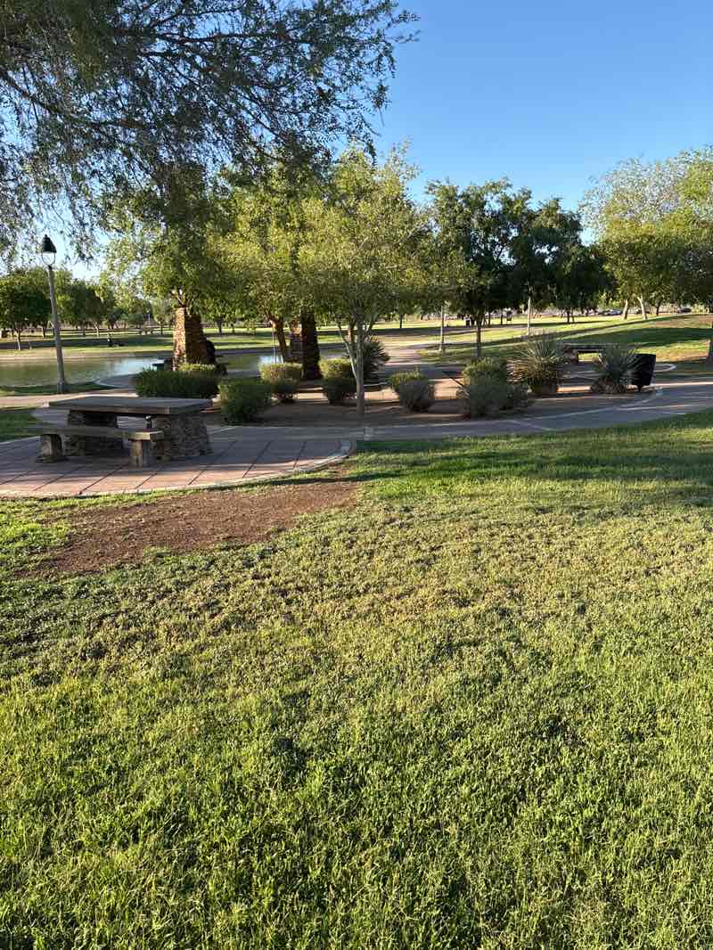 walking near me in Steele Indian School Park in summer