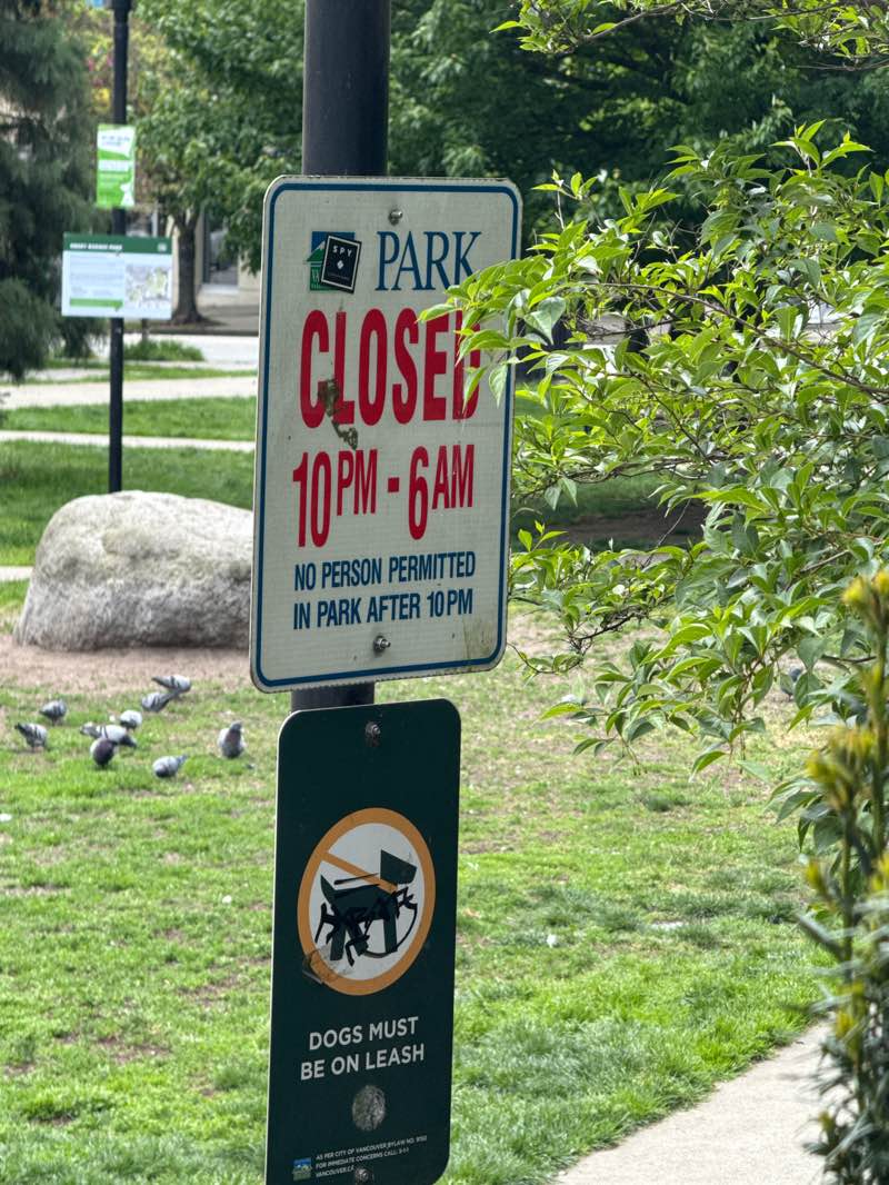 walking near me in Emery Barnes Park in spring