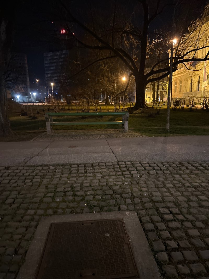 walking near me in Muzejski trg in spring