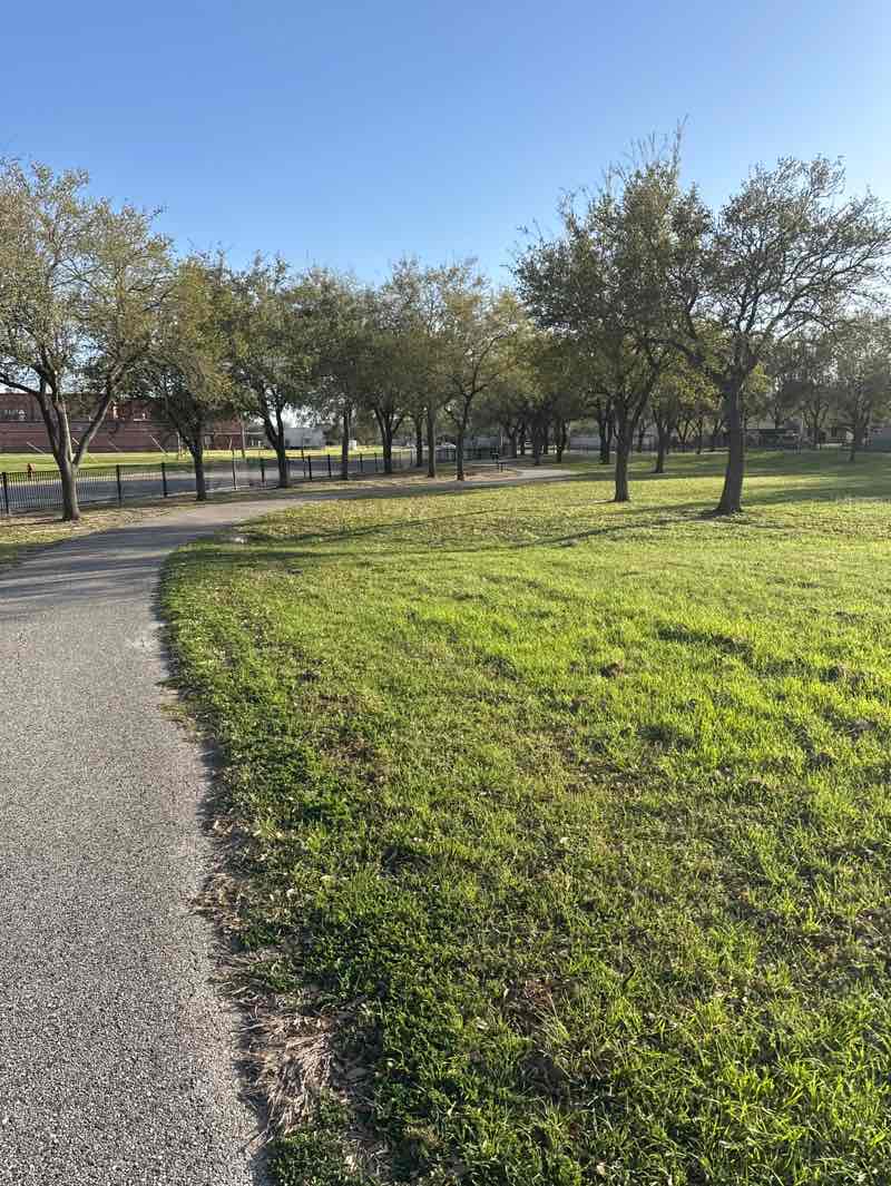 walking near me in Beckendorff Park in spring