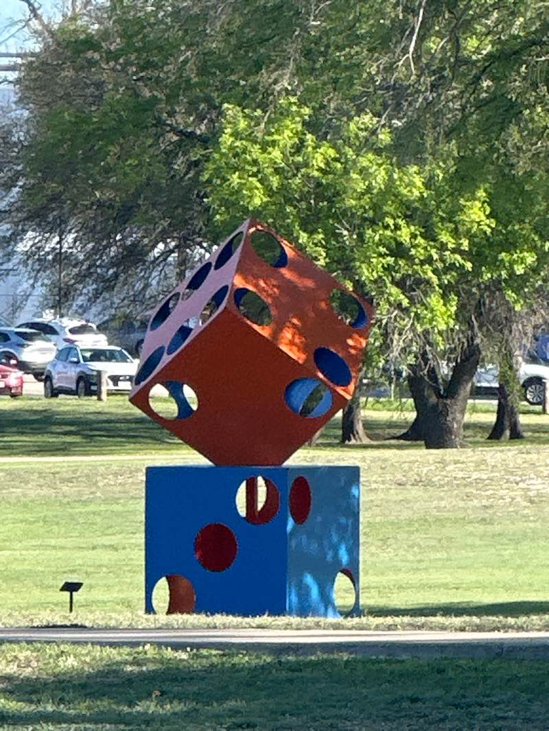 walking near me in Hanna Springs Sculpture Garden in spring