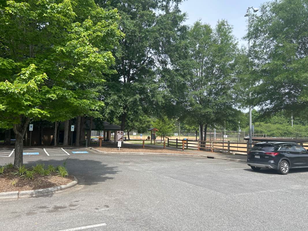 walking near me in Torrence Chapel Park in spring