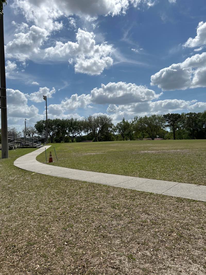 walking near me in Veterans Memorial Park in spring