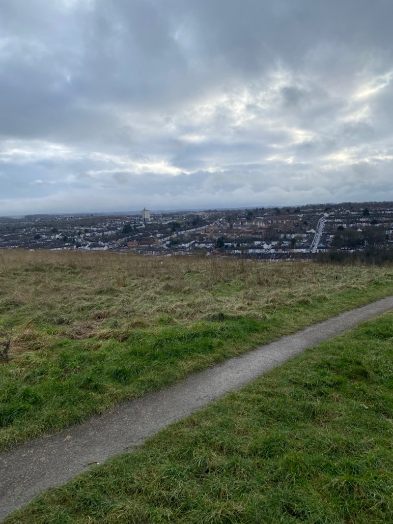 walking near me in Great Lines Heritage Park in winter