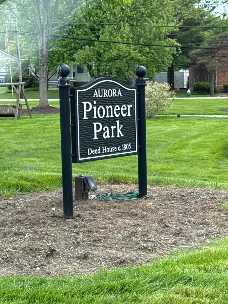 walking near me in Aurora Pioneer Park in spring