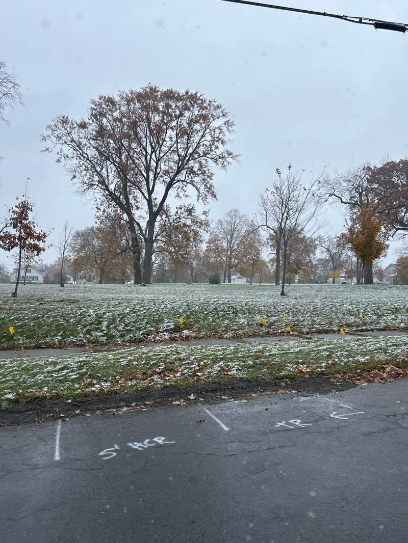 walking near me in First Ward Cemetery in autumn