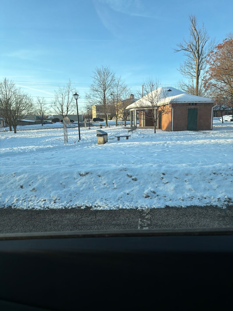 walking near me in Johnson Park in winter