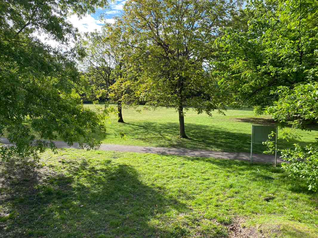 walking near me in Southwood Park in spring
