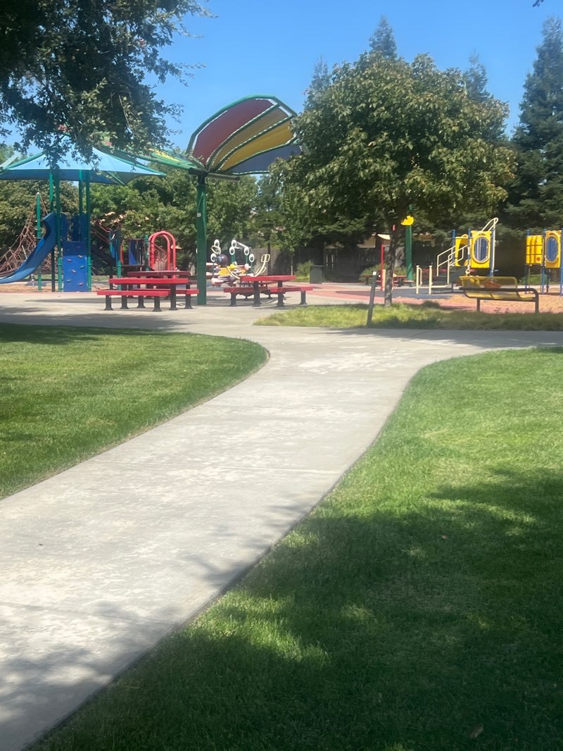 walking near me in Tom Karamanos Park in autumn