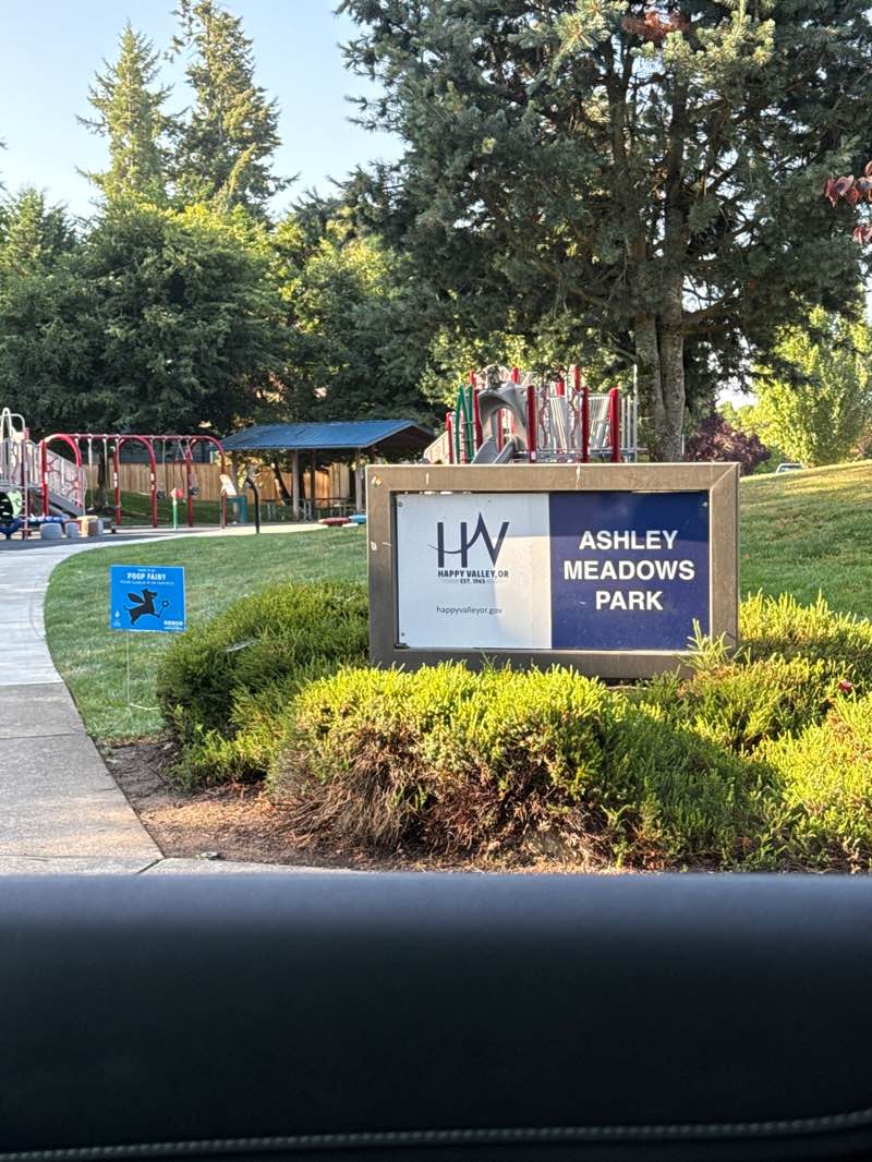 walking near me in Ashley Meadows Park in summer