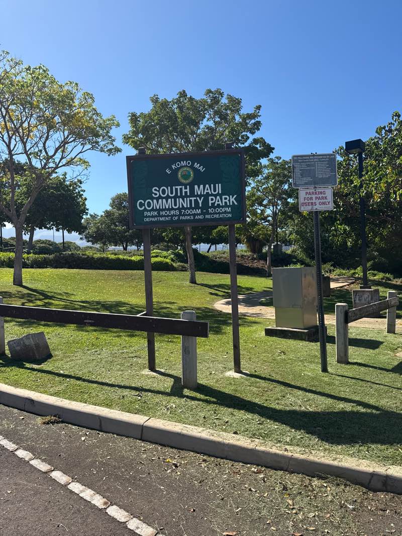 walking near me in South Maui Community Park in autumn