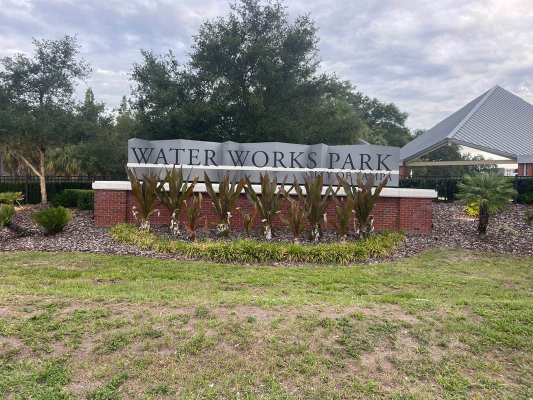 walking near me in Tampa Waterworks Park in summer