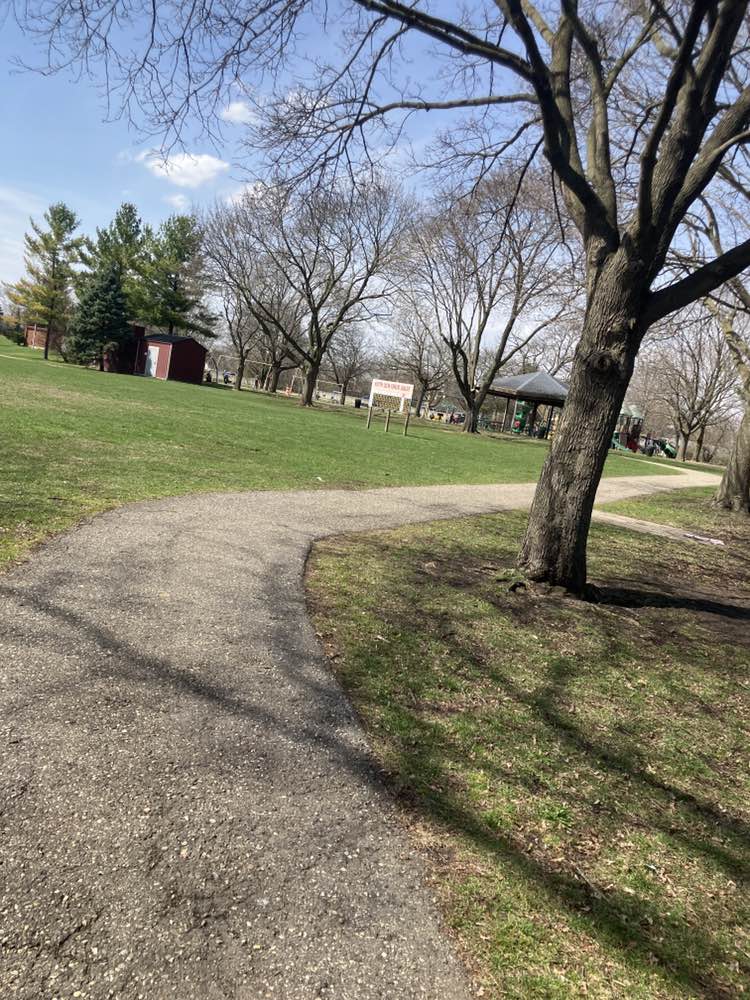 walking near me in McHattie Park in spring