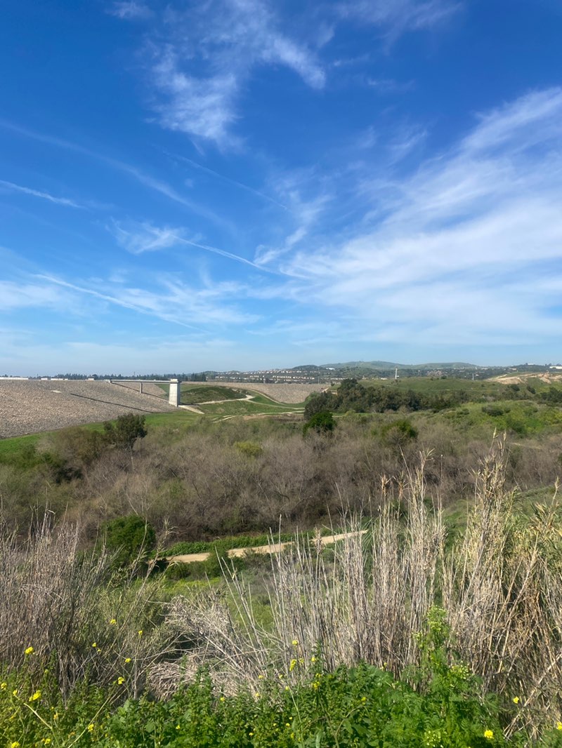 walking near me in Carbon Canyon Regional Park in winter