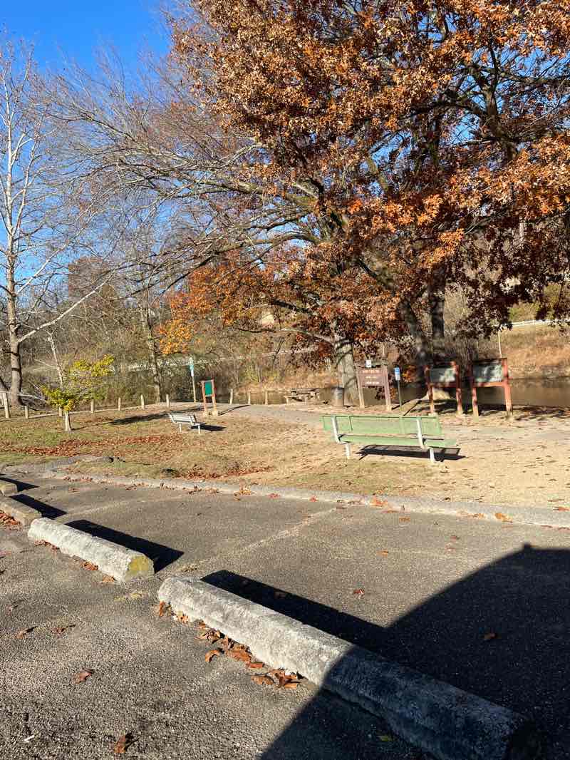 walking near me in Veterans Park in autumn